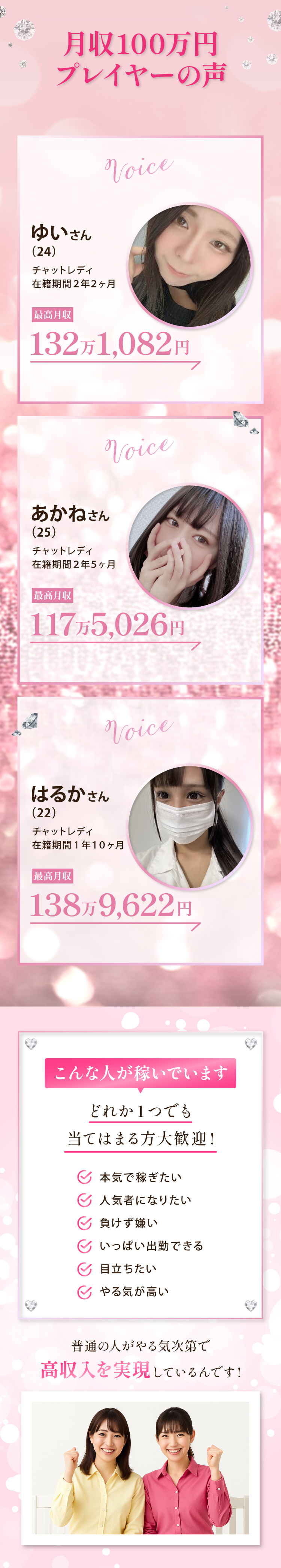 月収100万円プレイヤーの声